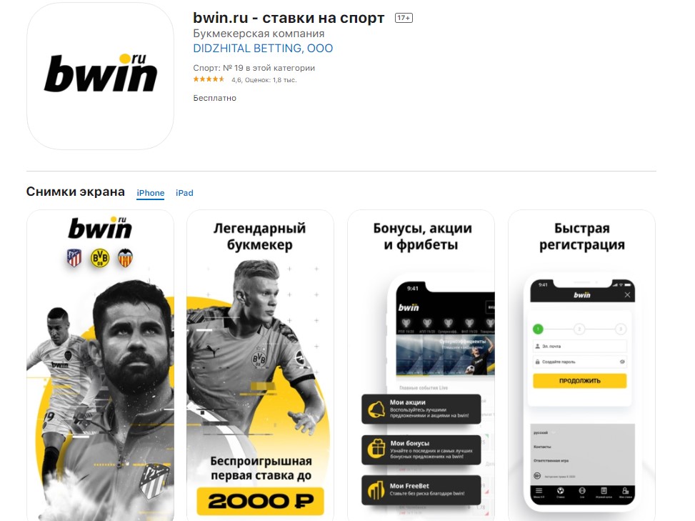 Bwin - обзор букмекерской конторы