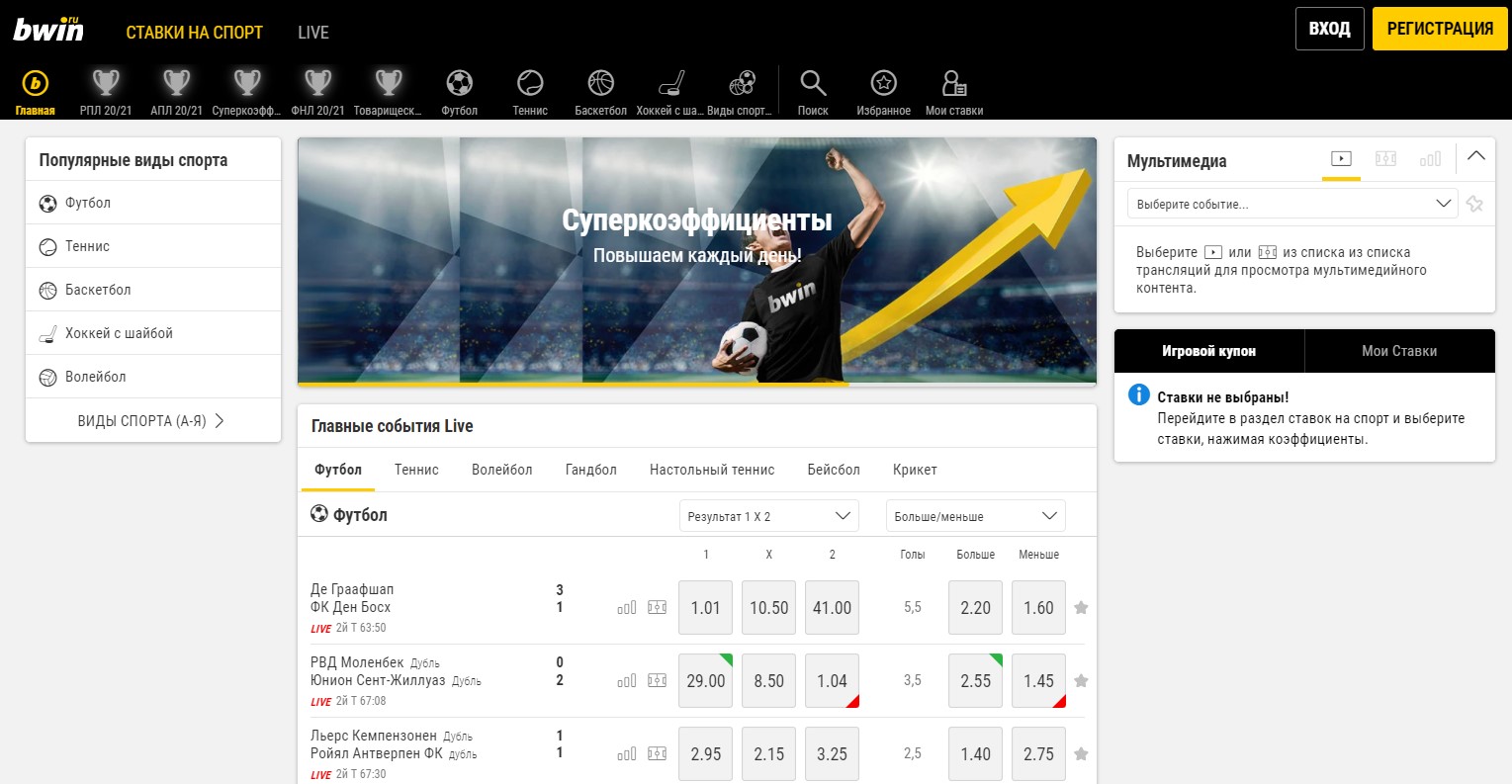 Bwin - обзор букмекерской конторы