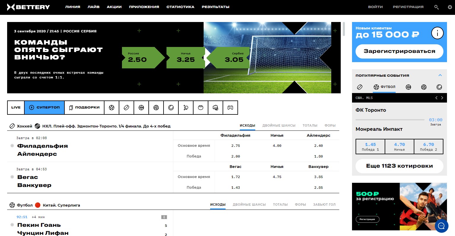 Bettery – обзор букмекерской конторы